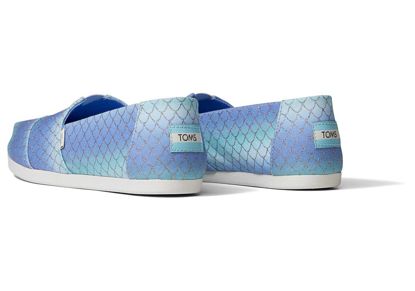 Toms Alpargata Mermaid Espadrille Blue/White - Womens - 63801-MRTG